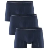 CALIDA Pure & Style Boxershorts Herren, im 3er-Pack, mit maskulinem Nadelzug, atmungsaktiv, schnelltrocknend & geruchshemmend