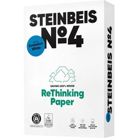 Steinbeis No. 4 Recycling-Kopierpapier, DIN A4 80 g/m2, 500 Blatt weiß,