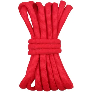 Gendewiner 1 Paar Rot 120 CM Halb Runde Schnürsenkel Ovale Schuhbänder für Sneaker Fußballschuhe Nike air force Sportschuhe und Adidas Asics gel nyc Laufschuhe Ersatz Kaufen Schuhband - 120 cm - 1 Paar