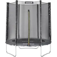 sweeek Rundes Trampolin 180 cm inkl. Sicherheitsnetz Grau