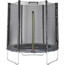 sweeek Rundes Trampolin 180 cm inkl. Sicherheitsnetz Grau