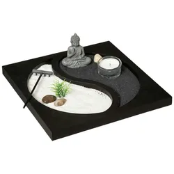 Atmosphera - Dekorativer Yin-Yang-Zen-Garten 23,5 x 23,5 x 7,5 cm