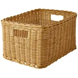 IKEA TRUMMIS Korb Handarbeit Rattan 25x35x20 cm