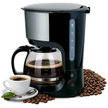 Alpina Kaffeemaschine Filtermaschine 1,25L/10 Tassen schwarz/grau
