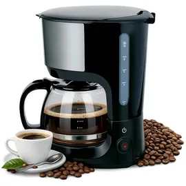 Alpina Kaffeemaschine Filtermaschine 1,25L/10 Tassen schwarz/grau