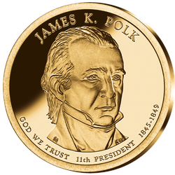 11. US-Präsidenten Dollar 'James Knox Polk'