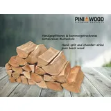 Deko Holzscheite Buche ohne Rinde 20 kg Premium Dekoholz Kaminholz Brennholz Grillholz