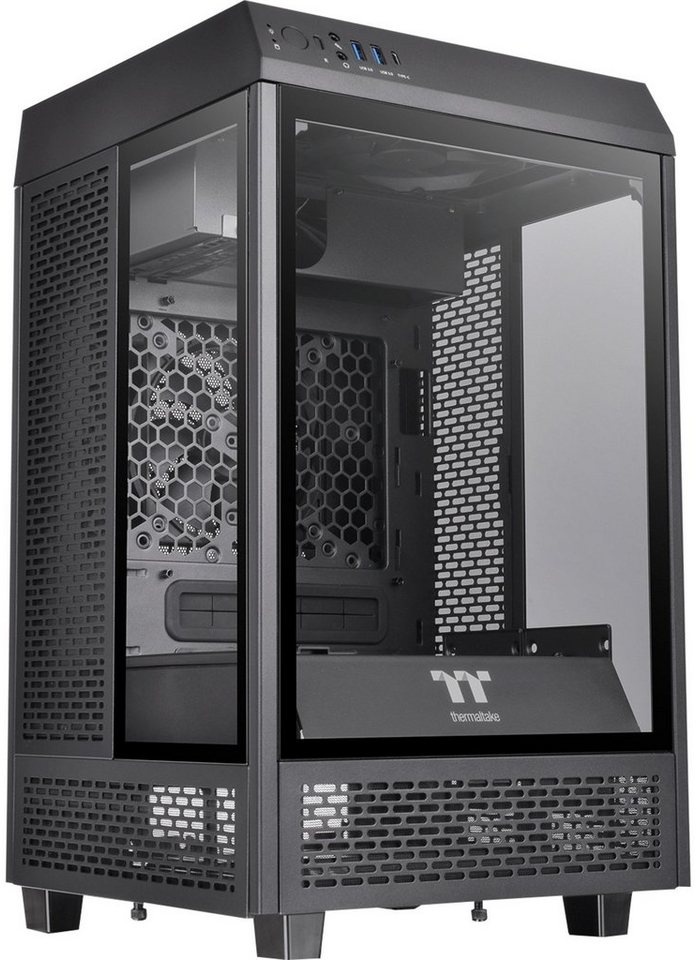 Thermaltake PC-Gehäuse Thermaltake The Tower 100 Mini, Tower-Gehäuse schwarz