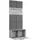 ax living Garderobenschrank Rosanno I 80,6 x 204 x 40 cm Weiß