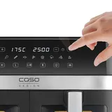 CASO Design 3186 AirFry Duo Chef Doppel-Heißluftfritteuse