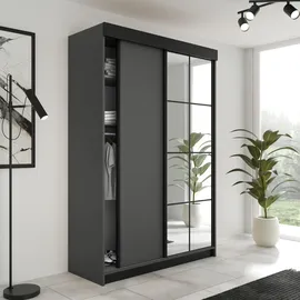 kier furniture Schiebetürenschrank Lamaro 138 x 205 x 59 cm Grau