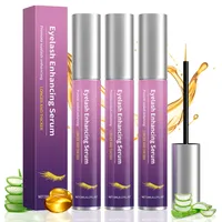 3 Pcs Lash Serum Wimpernserum Ohne Hormone 5ml Lashes Wimpernserum, Eyelash Serum Wimpernwachstumsserum für Dichtere Wimpern für Längere und Vollere Wimpern Präziser Applikator