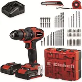 Einhell Akku-Schlagbohrschrauber-Set TE-CD 18/40 Li-i +64tlg. 2 Akkus 18V