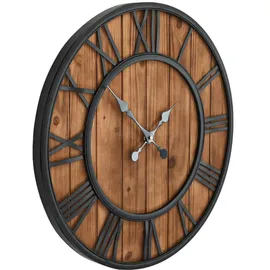 vidaXL Vintage Wanduhr 60,0 cm 60 braun