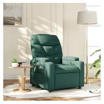 vidaXL Relaxsessel Dunkelgrün Stoff 89 x 100 x 89 cm Grün mit Liegeposition
