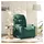 vidaXL Relaxsessel Dunkelgrün Stoff 89 x 100 x 89 cm Grün mit Liegeposition