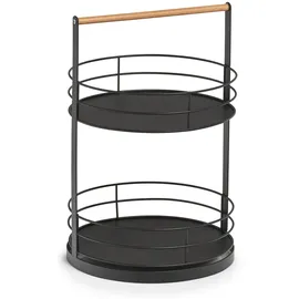 Zeller Present Küchentablett in schwarz, Ø Gr.: onesize