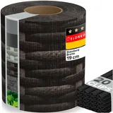 eloneo Sichtschutzstreifen 35 x 19 cm Rattan dunkel PVC 1 St.