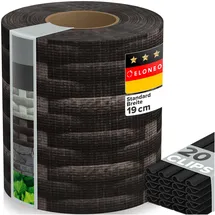 eloneo Sichtschutzstreifen 35 x 19 cm Rattan dunkel PVC 1 St.