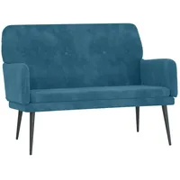 VidaXL Sitzbank Blau 108x79x79 cm Samt