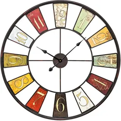 Wanduhr klassisch XXL 80cm Vintage Wanduhr - AMS Modell: 9488