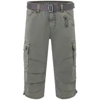 TIMEZONE Cargoshorts 3/4 Cargo loose fit Mid Waist Pants Loose MilesTZ 3/4 Cargo incl. Belt grau 30W