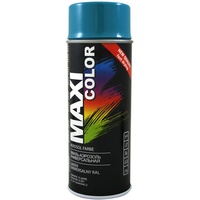 Maxi Color NEW QUALITY Sprühlack Lackspray Glanz 400ml Universelle spray Nitro-zellulose Farbe Sprühlack schnell trocknender Sprühfarbe (RAL 5021 wasserblau glänzend)