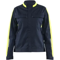 Damen Stretch Bundjacke "4443" Industrie - XS - dunkelmarine/gelb
