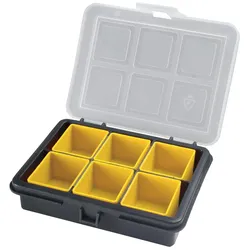 ArtPlast Plastik-Organizer mit 6 herausnehmbaren Boxen im Inneren L120xB100xH28 mm