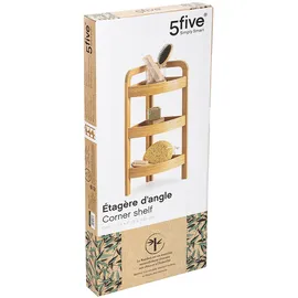 Five Eckregal 23 x 23 x 60 cm Beige