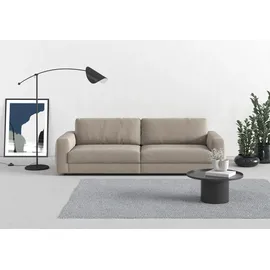 TRENDMANUFAKTUR Big-Sofa TRENDMANUFAKTUR "Bourbon Mega, bequem, viel Platz, Breite 264cm", grau (taupe grau), B:264cm H:84cm T:126cm, 100% Polyester, Sofas, Big-Sofa, extra tiefe Sitzfläche, wahlweise mit Sitztiefenverstellung bestellbar
