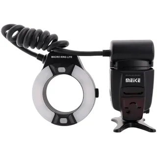 Meike MK-14EXT-N E-TTL Makro LED Ringblitz mit LED AF Assist Lampe für Nikon DSLR Kamera