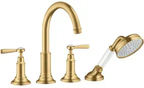 hansgrohe Fertigmontageset Axor Montreux 4-L-BW-Rand-Arm, m HG, brush. gol opt