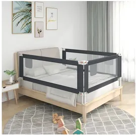 vidaXL Bettschutzgitter Zafir 160x25 cm Dunkelgrau