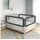 vidaXL Bettschutzgitter Zafir 160x25 cm Dunkelgrau