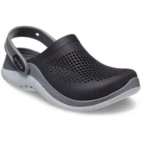 Crocs Lide Rite 360 Clog, Sommerschuh, Sandale, Freizeitschuh mit Lüftungsöffnungen grau|schwarz 30 EU