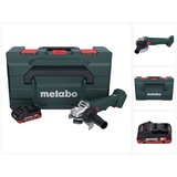 METABO W 18 L 9-125 Akku Winkelschleifer 18 V 125 mm + 1x Akku 4,0 Ah + metaBOX - ohne Ladegerät