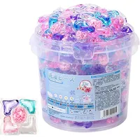 5-in-1-Wäschekapseln mit Duftperlen, konzentrierte Waschmittelkapseln mit Weichspüler, Tiefenreinigungs-Duftverstärkerperlen, langanhaltender frischer Duft, sanfte Waschkapseln für Kleidung (50pcs)