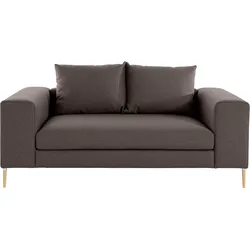 2-Sitzer OTTO PRODUCTS "Finnja", braun, B:187cm H:83cm T:103cm, Struktur fein: aus recycleten PET-Flaschen (100% PES), Sofas, 2-Sitzer-Sofa, mit Recycling-Bezug