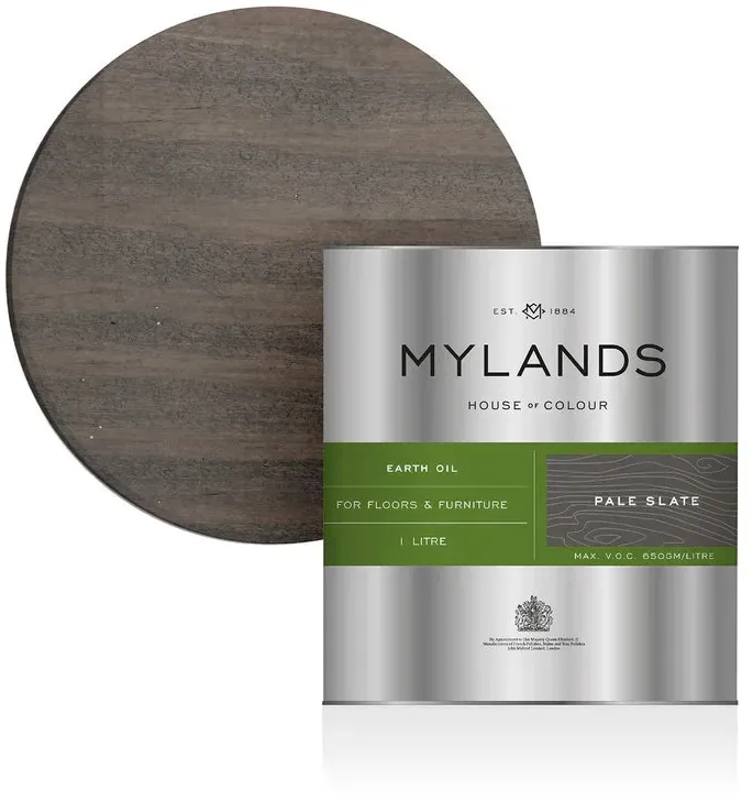 Mylands Hartwachsöl Earth Oil Pale Slate - 0,1 Liter