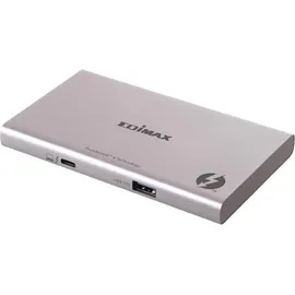 Edimax TD-405BP Notebook-Dockingstation & Portreplikator Verkabelt Thunderbolt 4 Dockingstation + USB Hub, Silber