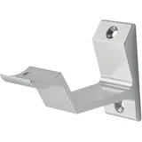 Hermeta Handlaufträger 3542 Alu.silberf.elox.gewölbte Auflage