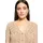 Cartoon Strickjacke mit Ajour-Muster Beige 44