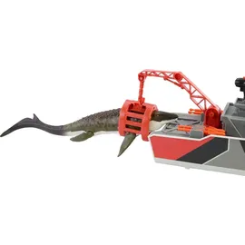 Jurassic World Rettungsboot mit Mosasaurus & Jeep Set 32 cm