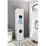 WIMEX Wäscheschrank Multiraumkonzept 40 x 185 x 40 cm Weiß