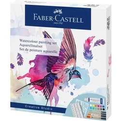 FABER-CASTELL Creative Studio Aquarellmalset inkl. Zubehör 18-teilig, Farbe, Pin
