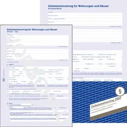 Mietvertrag A4 m.Hausordnung ZWECKFORM 2850 6seitig