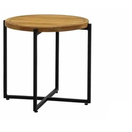 Apple Bee Condor Loungetisch 54cm Aluminium schwarz/Teak