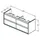 Ideal Standard Untere Schubladenfront CONNECT AIR 1300 mm Pinie/Braun matt