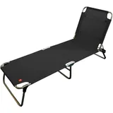 Fiam  Fiam Amigo Dreibeinliege 190 x 58 x 29 cm schwarz klappbar